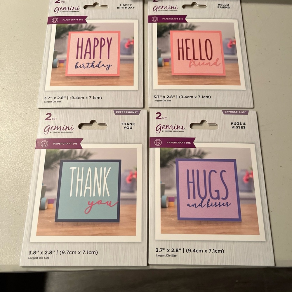 Papercraft Die Set - Multicolor Gemini. Expressions 4